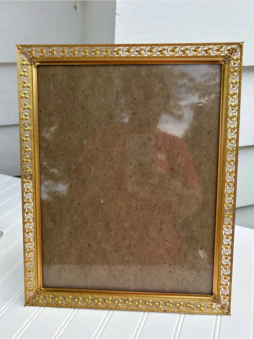 Vintage Frame Gold Ornate Picture Gallery Wall  MCM Hollywood Regency 12x16
